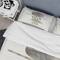 Designart 'Geometric Balance Neutral I' Geometric Bedding Set - Duvet Cover & Shams